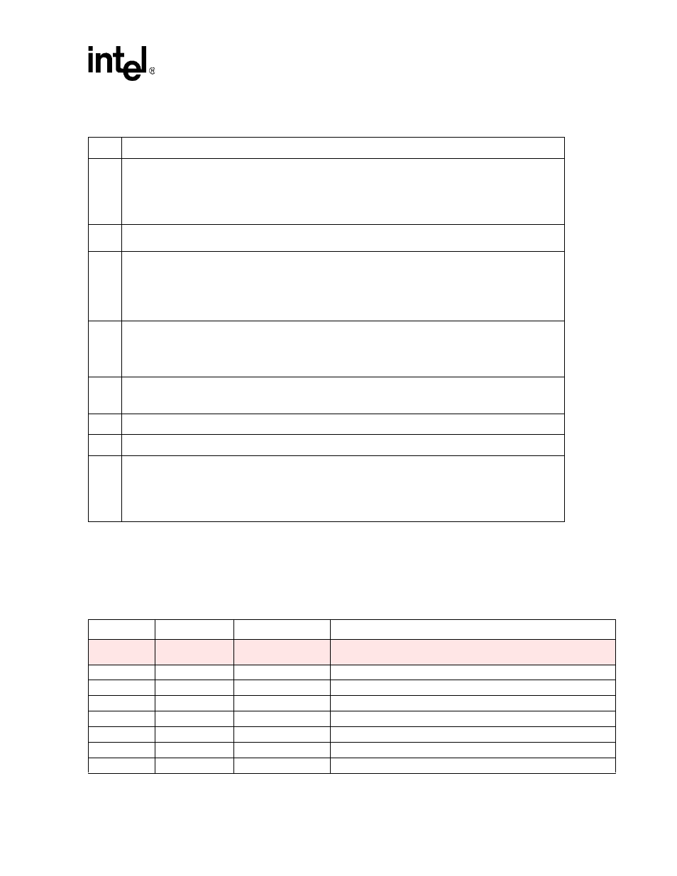 Table 2-7. pin description notes, 13 register address summary | Intel PXA26X User Manual | Page 51 / 624