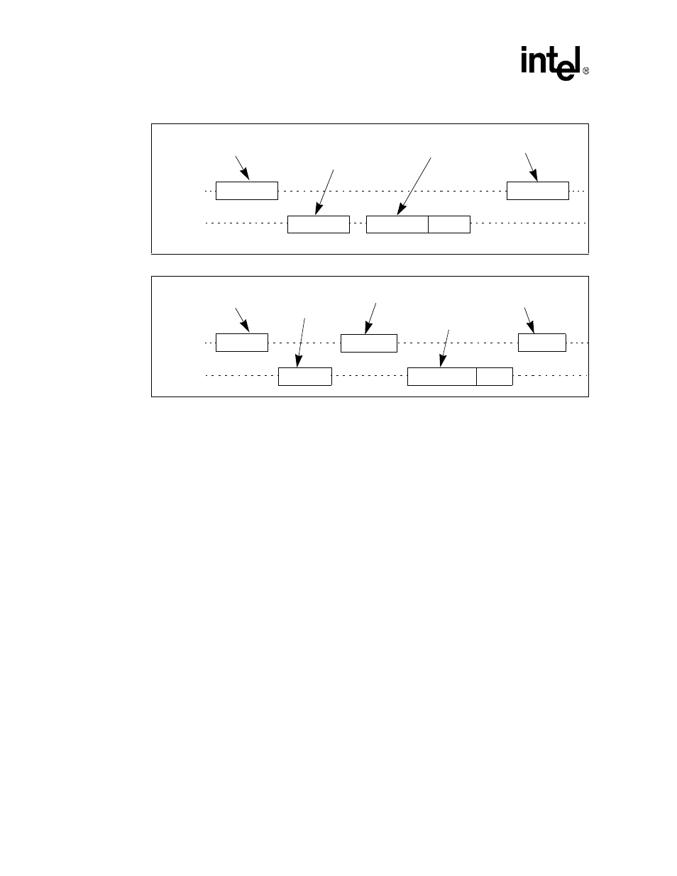 Figure 15-5. spi mode read operation, Figure 15-6. spi mode write operation, 2 multimediacard controller functional description | 1 signal description, Figure 15-5, Figure 15-6 | Intel PXA26X User Manual | Page 516 / 624