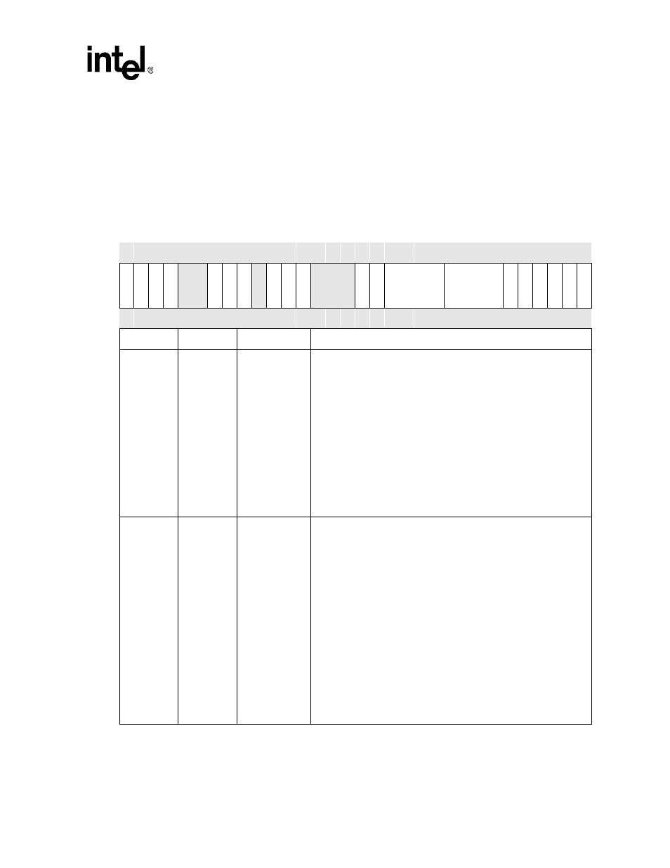 2 ssp control register 1 (sscr1), Table 16-4. sscr1 bit definitions (sheet 1 of 6), Table 16-4 | Intel PXA26X User Manual | Page 569 / 624