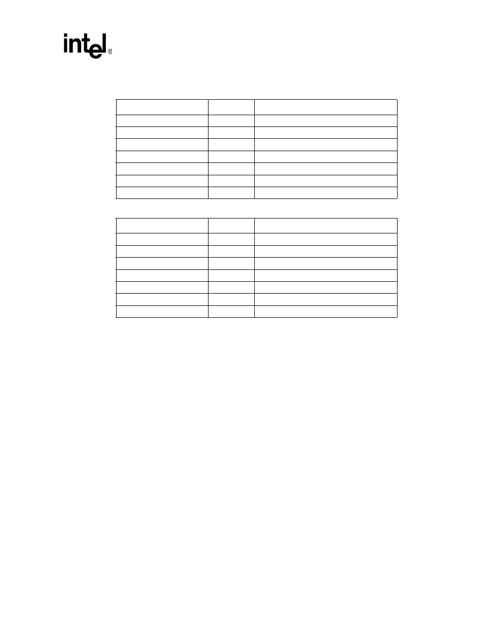 Table 16-10. nssp register address map, Table 16-11. assp register address map, Table 16-10 | Table 16-11 | Intel PXA26X User Manual | Page 583 / 624