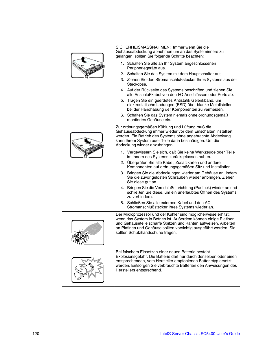 Intel SC5400 User Manual | Page 100 / 146