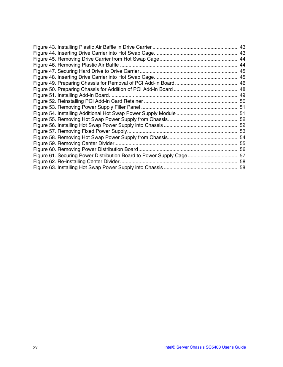 Intel SC5400 User Manual | Page 16 / 146