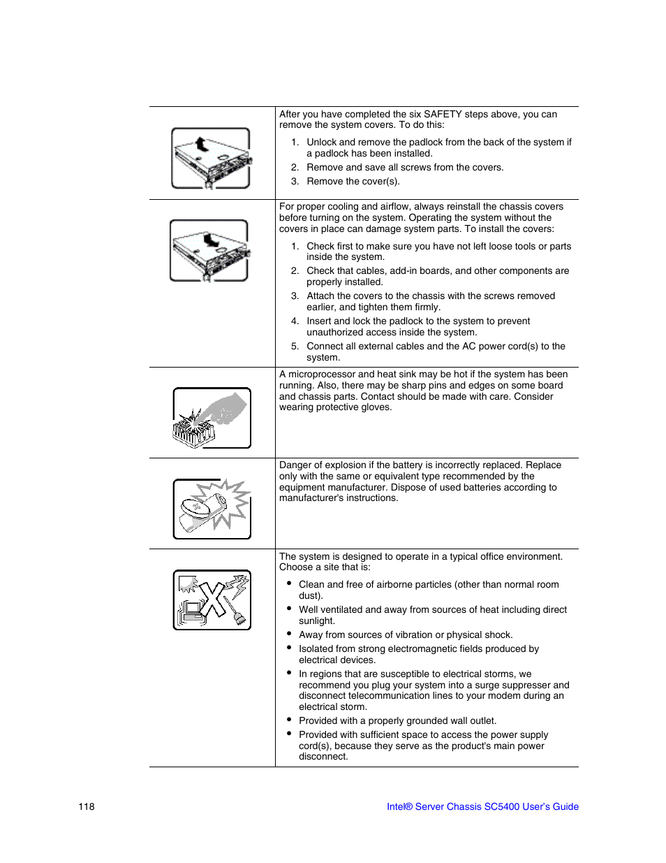 Intel SC5400 User Manual | Page 98 / 146