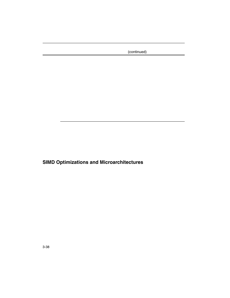 Simd optimizations and microarchitectures, Simd optimizations and microarchitectures -38 | Intel ARCHITECTURE IA-32 User Manual | Page 218 / 568