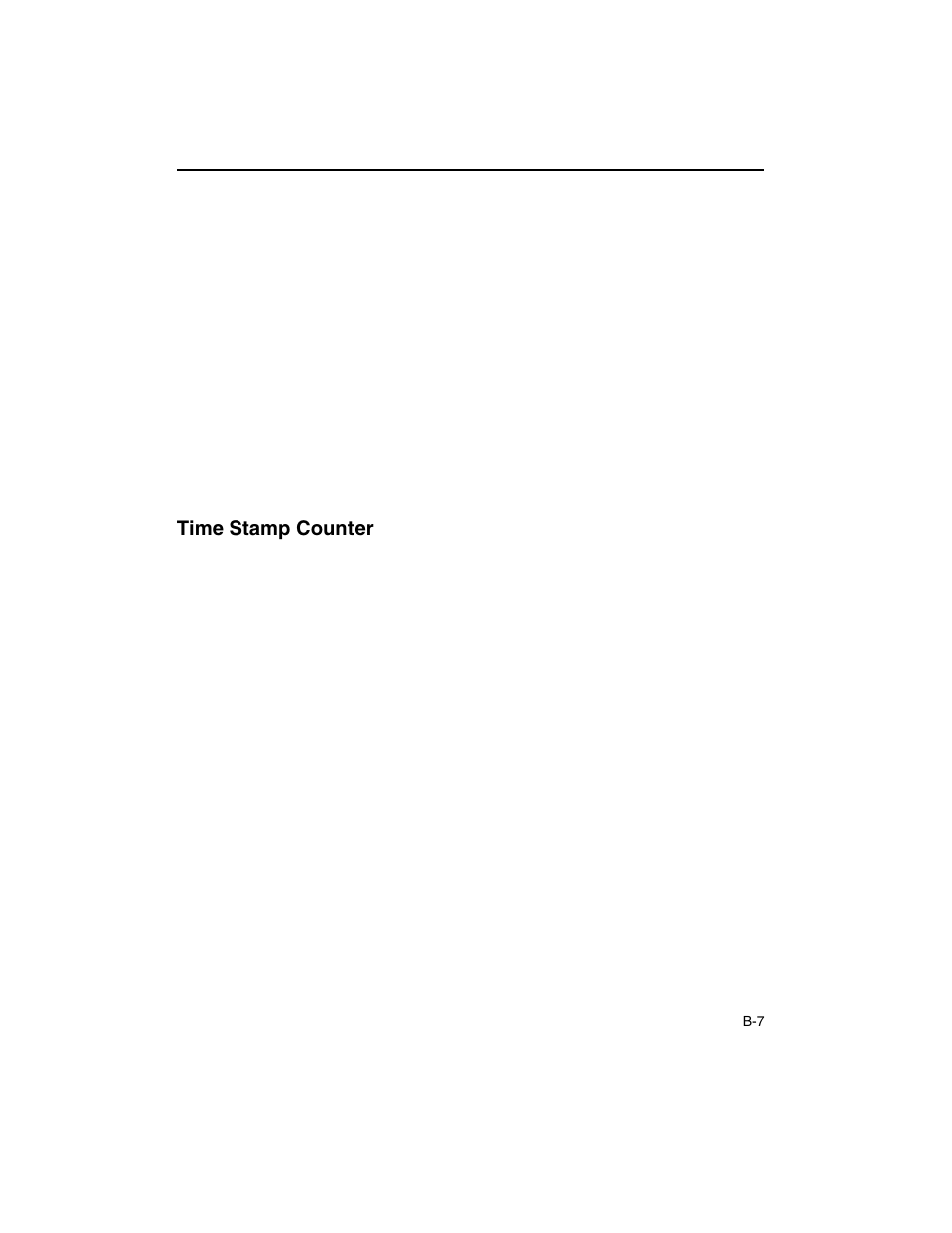 Time stamp counter | Intel ARCHITECTURE IA-32 User Manual | Page 461 / 568