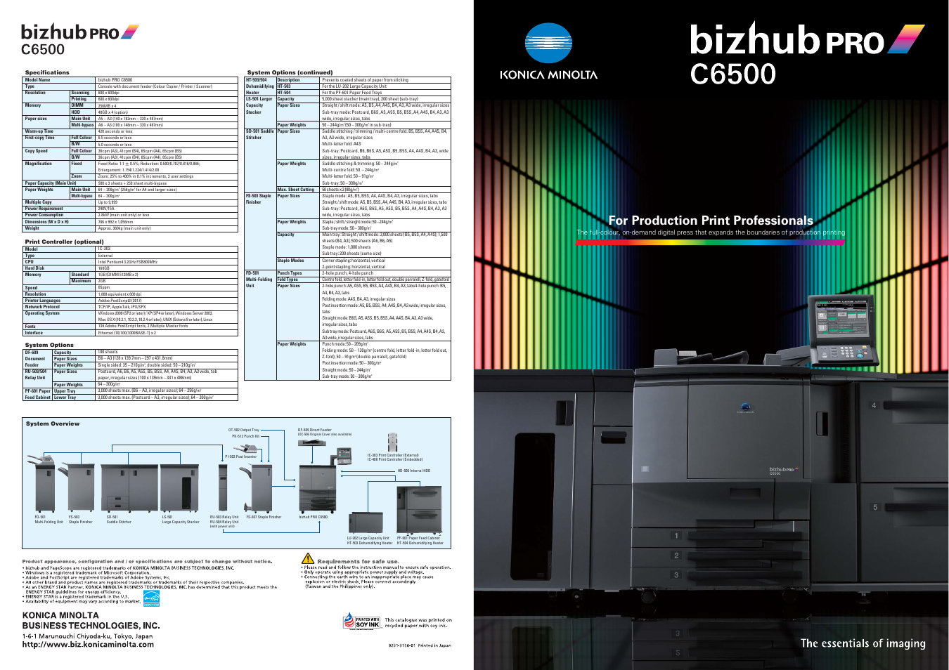 Intel bizhub PRO C6500 User Manual | 8 pages