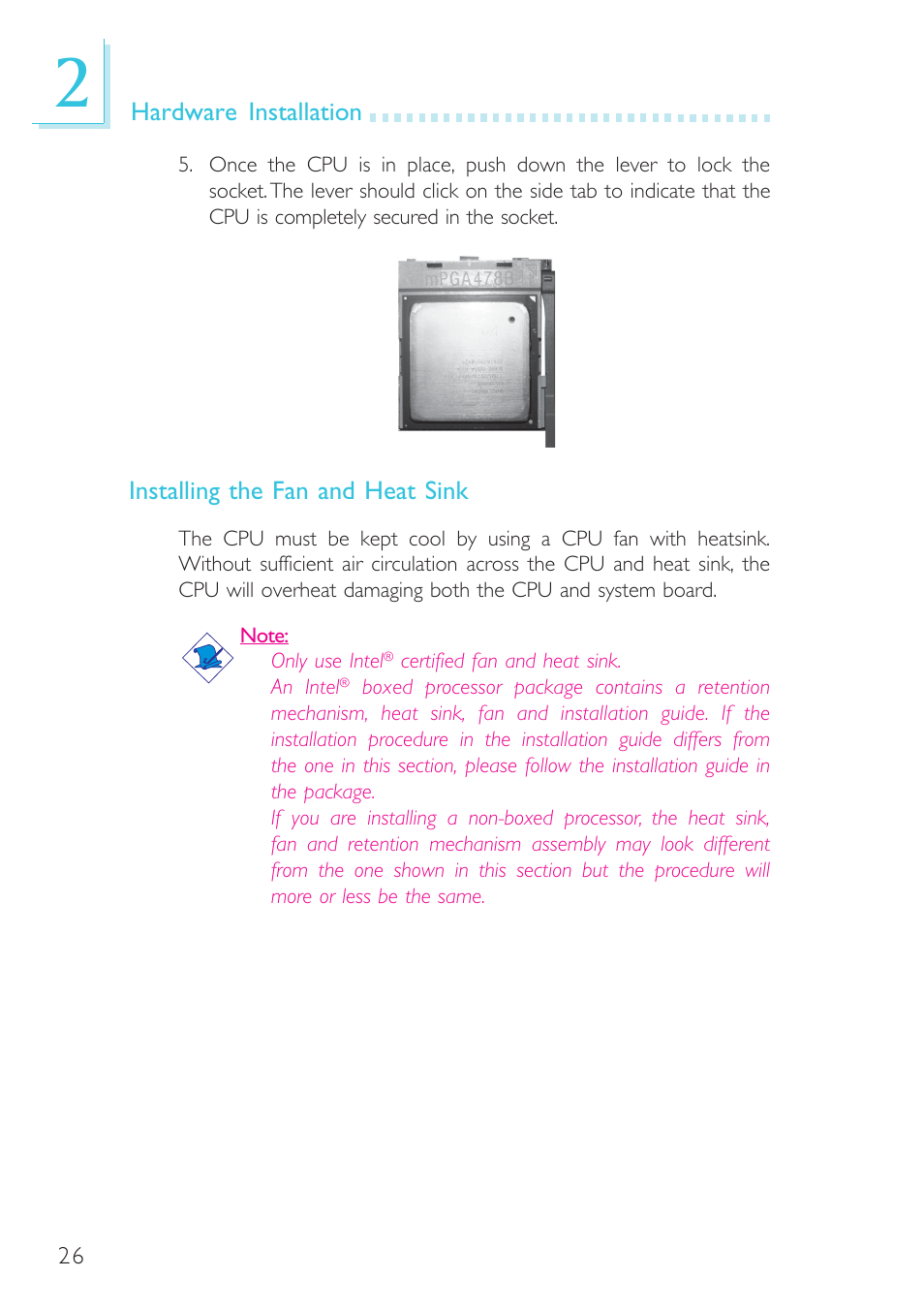 Intel System Board G4H875-B User Manual | Page 26 / 129