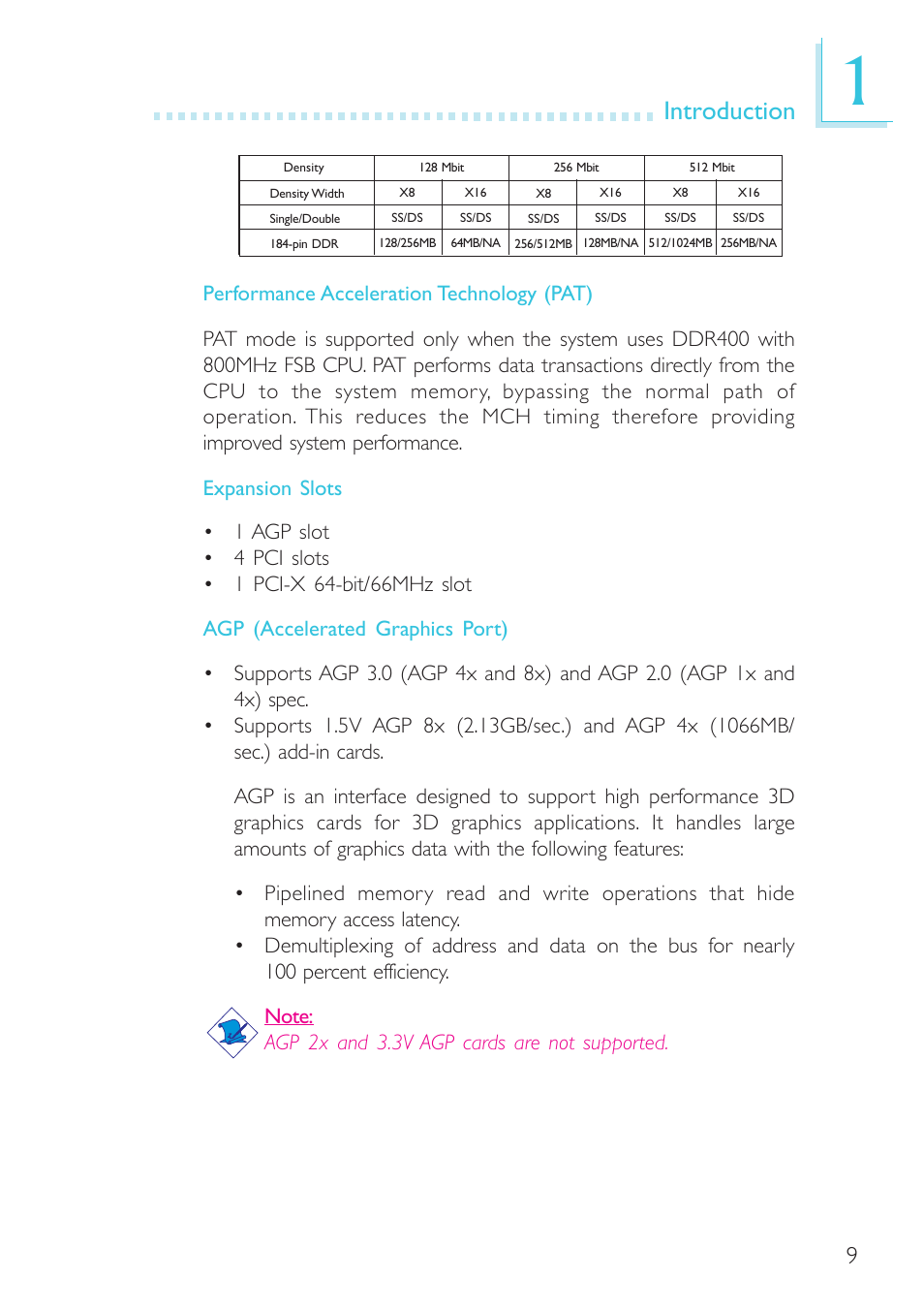 Introduction | Intel System Board G4H875-B User Manual | Page 9 / 129