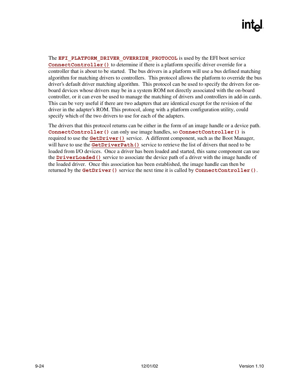 Description | Intel Extensible Firmware Interface User Manual | Page 266 / 1084