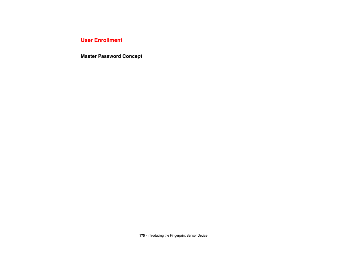 User enrollment | Intel Fujitsu P8010 User Manual | Page 176 / 195