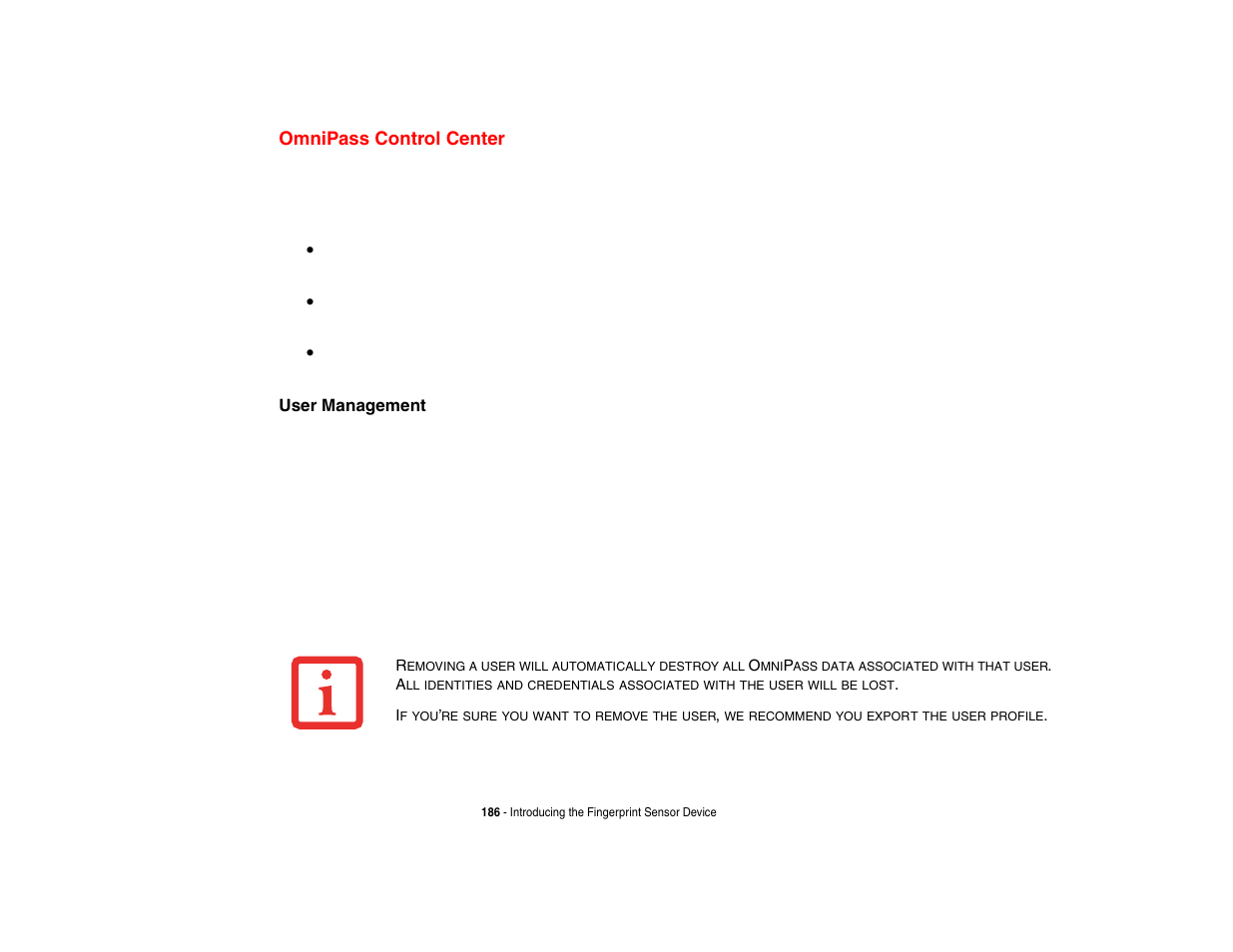 Omnipass control center | Intel Fujitsu P8010 User Manual | Page 187 / 195