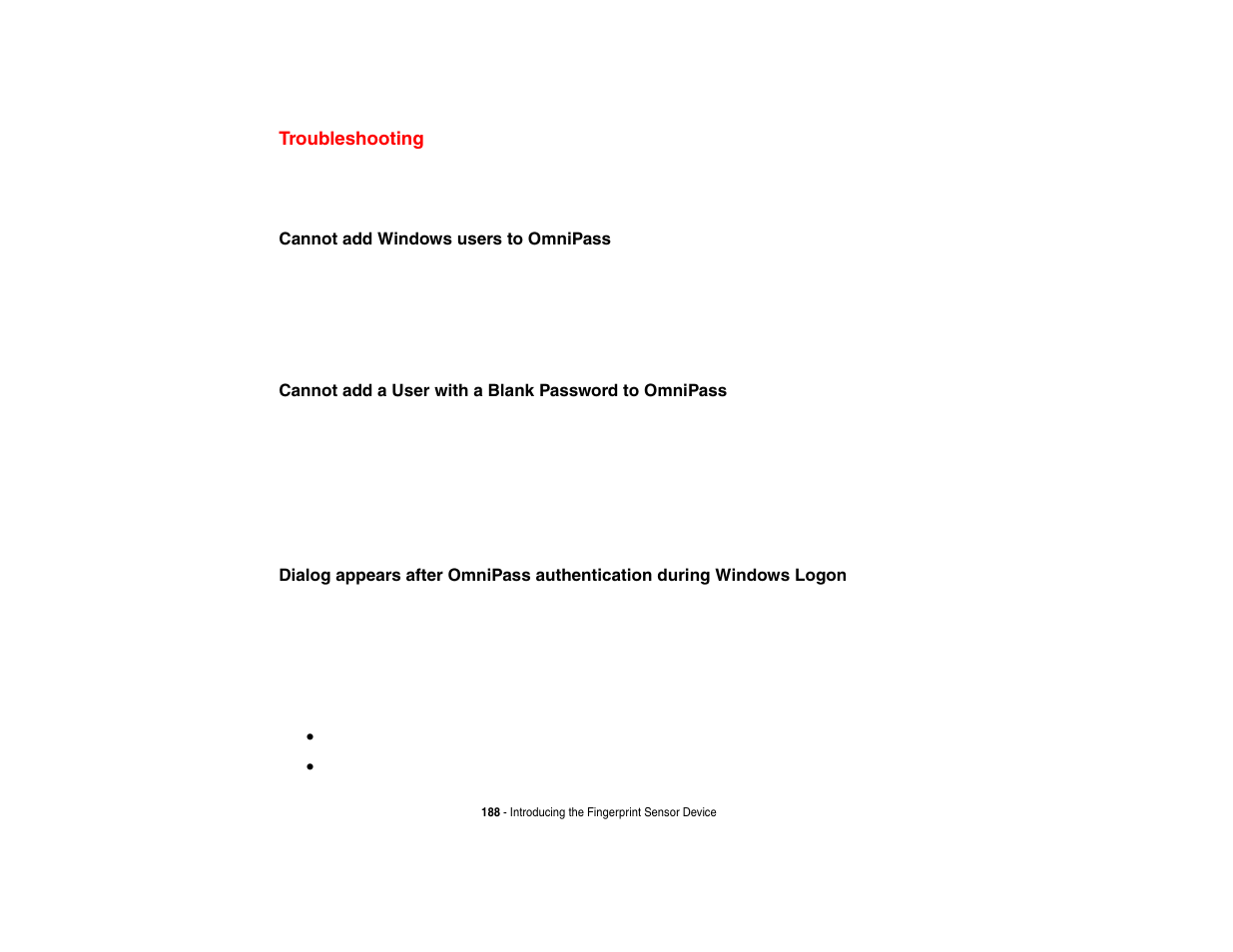 Troubleshooting | Intel Fujitsu P8010 User Manual | Page 189 / 195