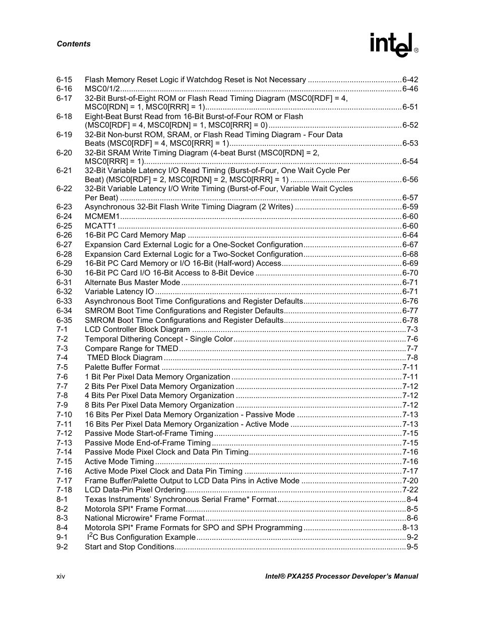 Intel PXA255 User Manual | Page 14 / 600