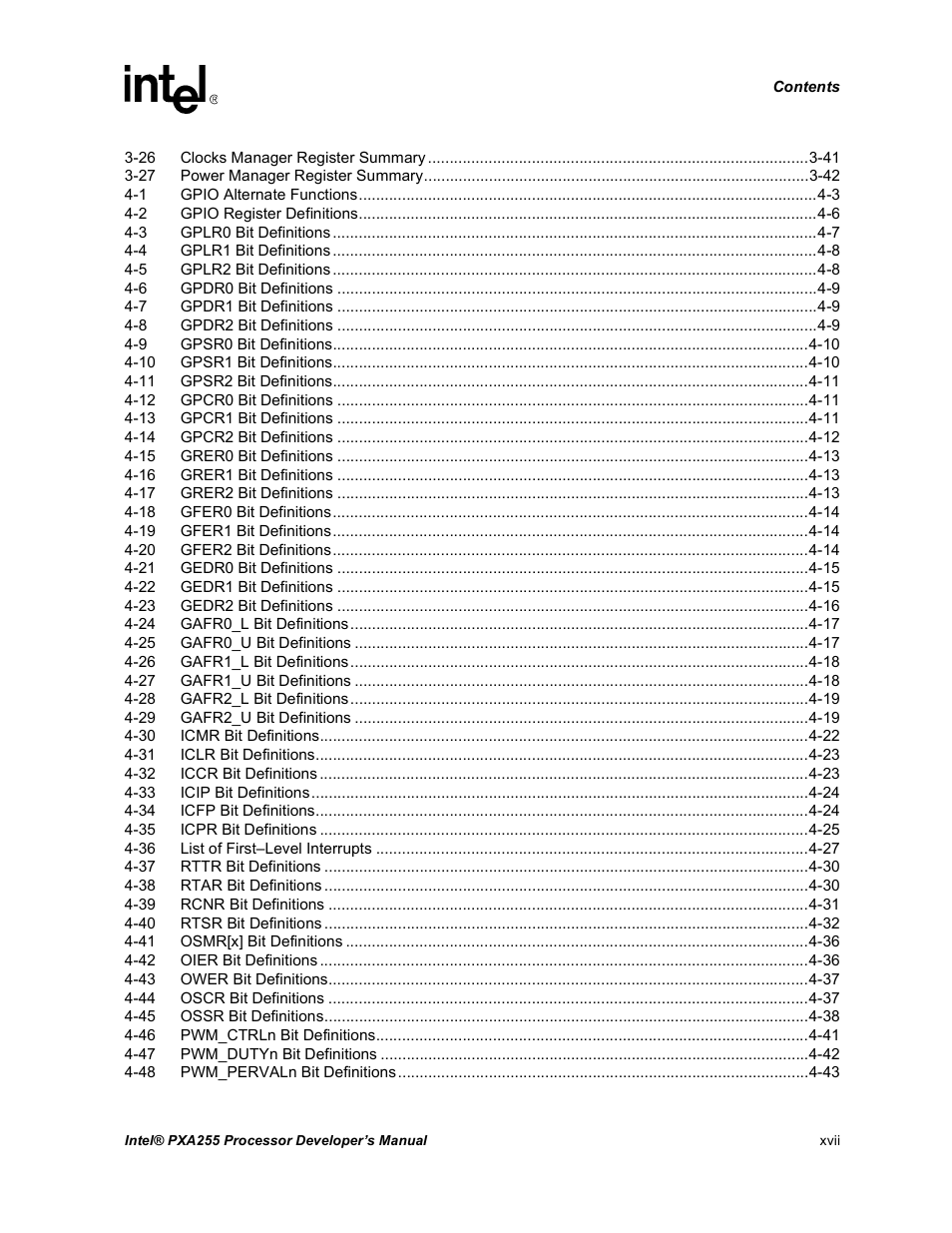 Intel PXA255 User Manual | Page 17 / 600