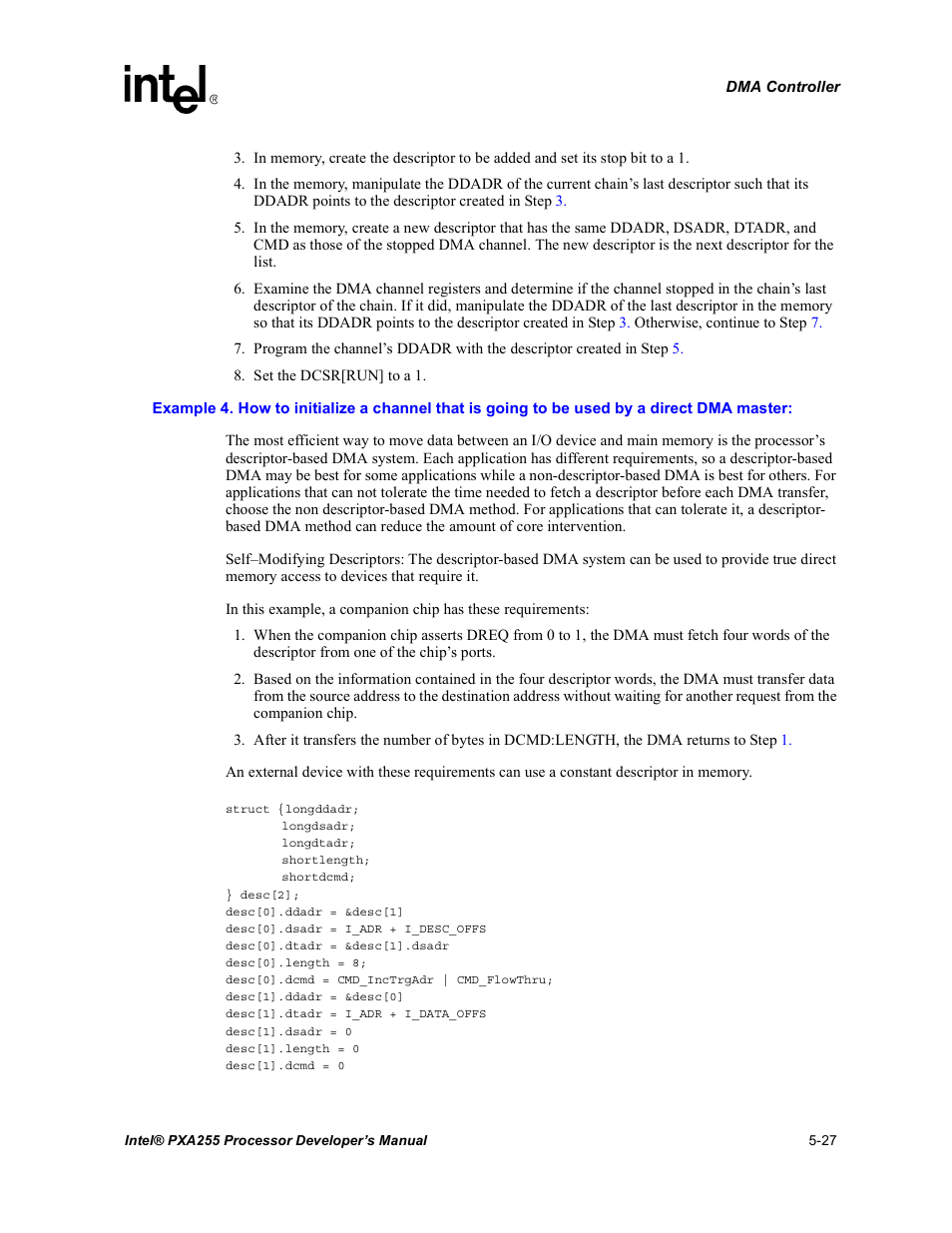 Example | Intel PXA255 User Manual | Page 177 / 600