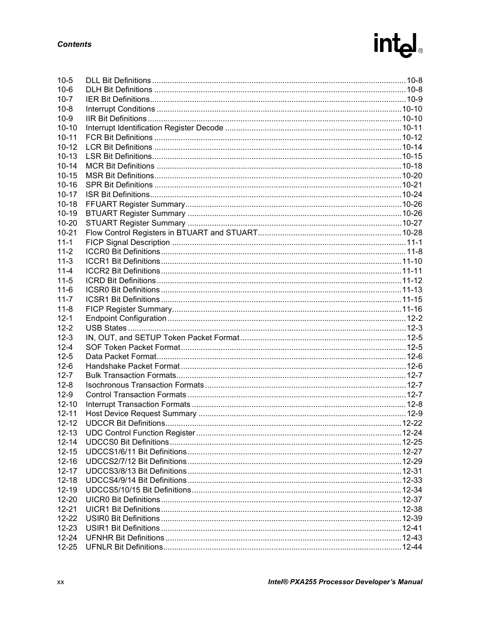 Intel PXA255 User Manual | Page 20 / 600