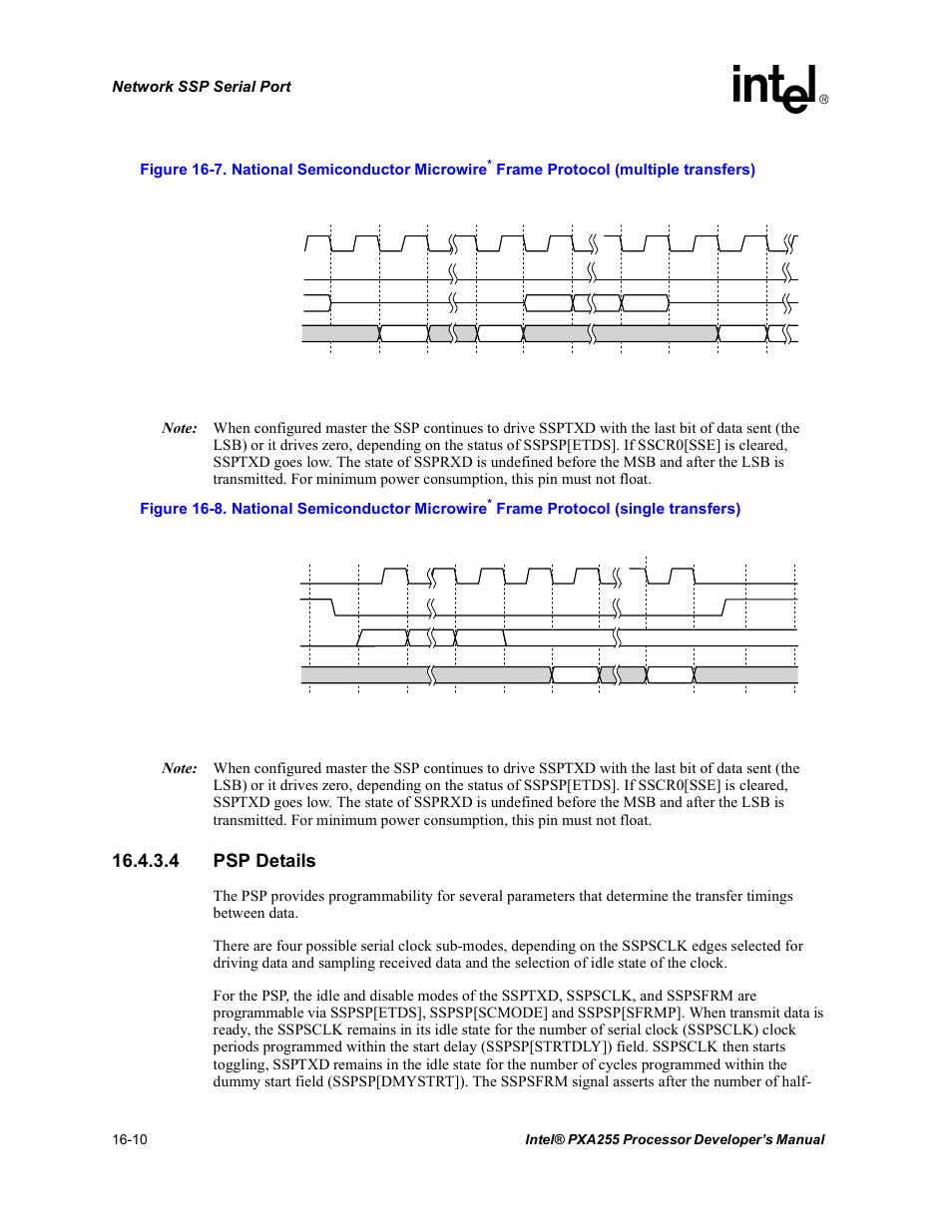 4 psp details, Figure 16-8, Figure 16-7 | Intel PXA255 User Manual | Page 552 / 600