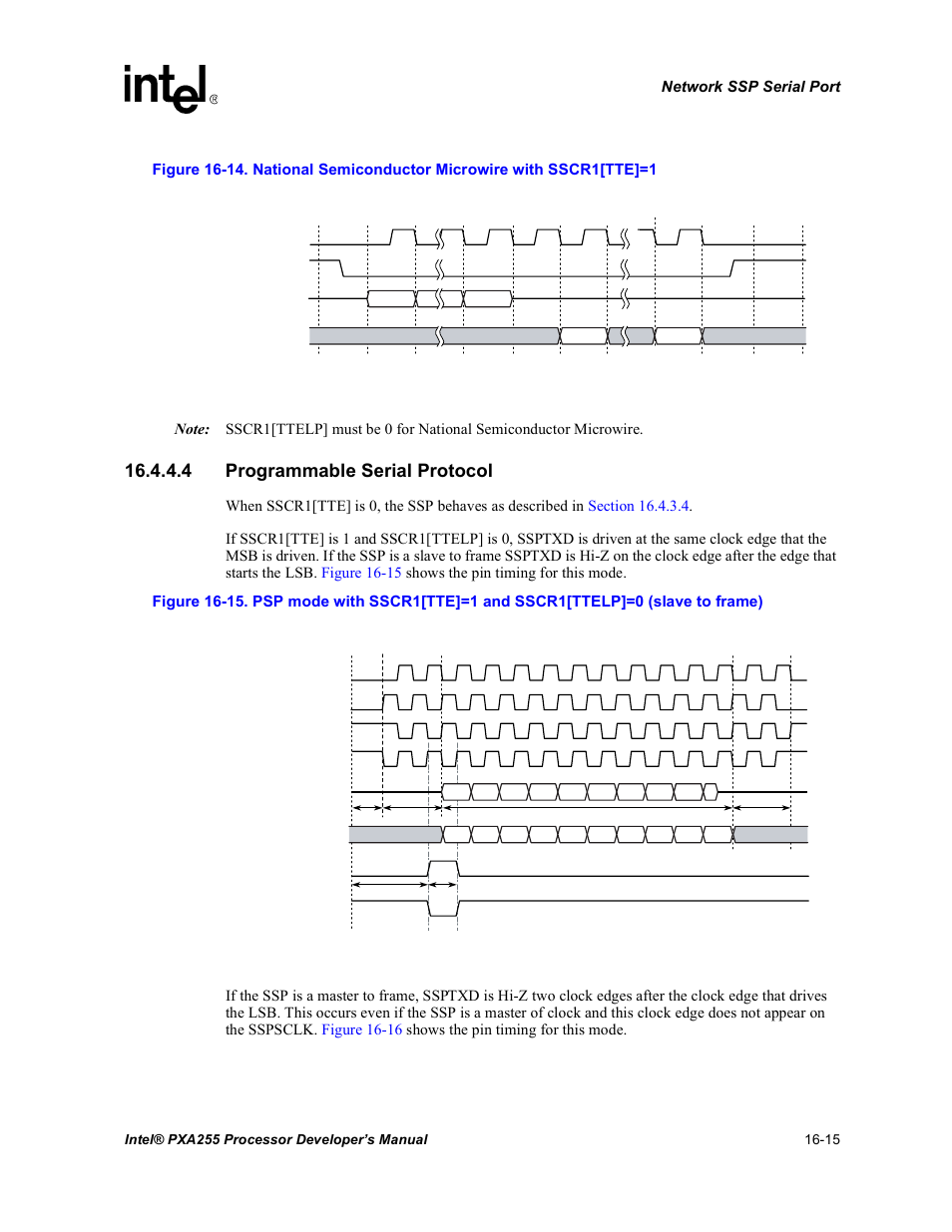 4 programmable serial protocol, Figure 16-14 | Intel PXA255 User Manual | Page 557 / 600