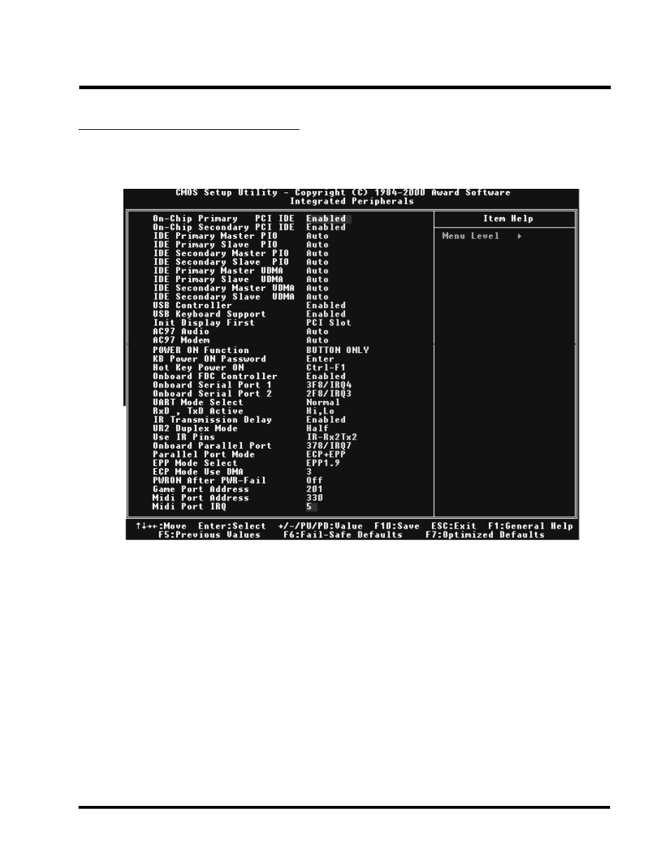 Bios setup | Intel SOCKET 370 CELERON TS-ASP3 User Manual | Page 39 / 61
