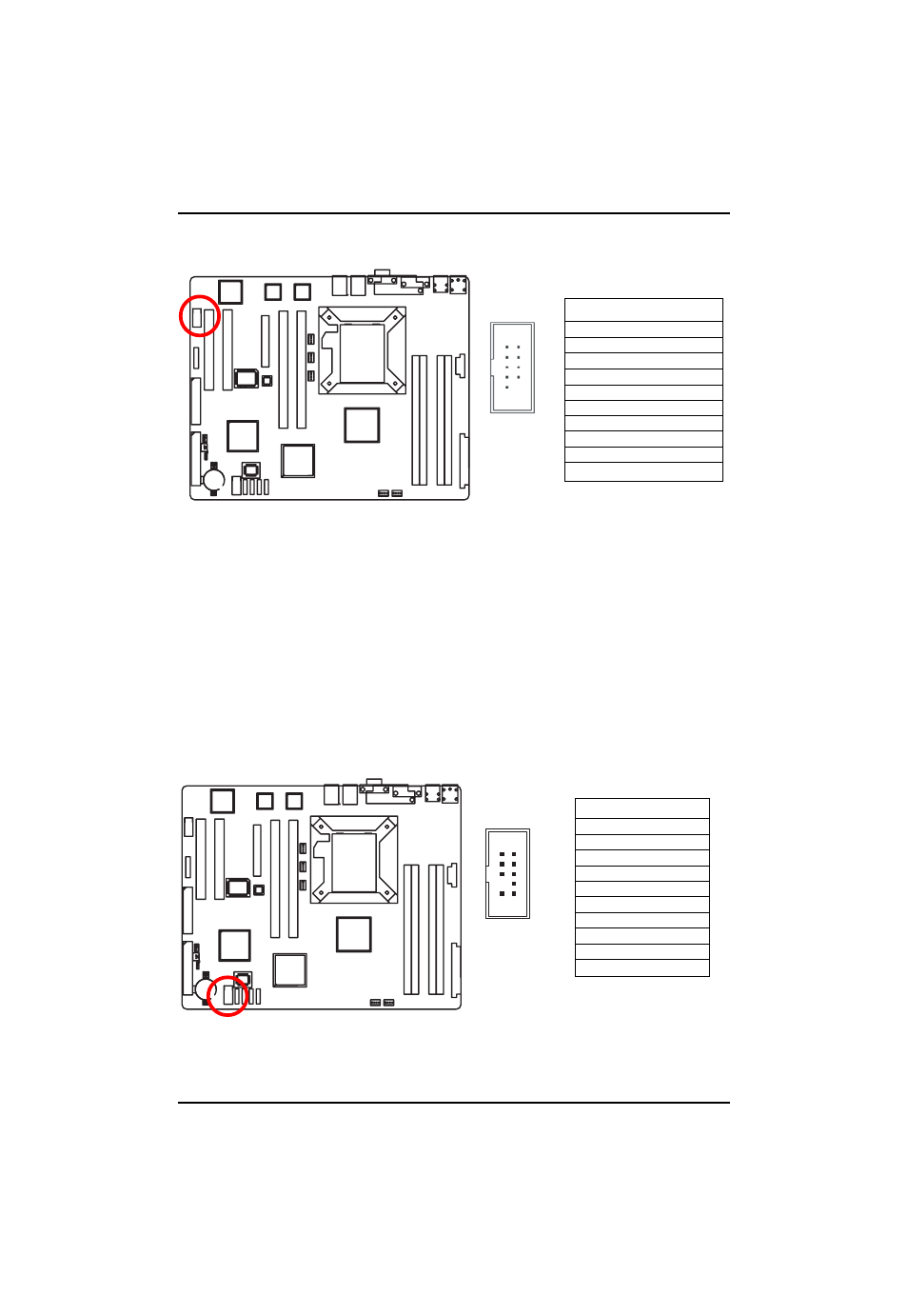F ) com2, G ) usb2 (front usb connector) | Intel GA-4MXSV User Manual | Page 21 / 71
