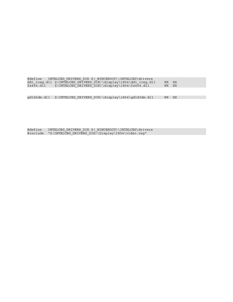 2 driver files, 3 registry options, Driver files | Registry options | Intel 82854 GMCH User Manual | Page 13 / 53