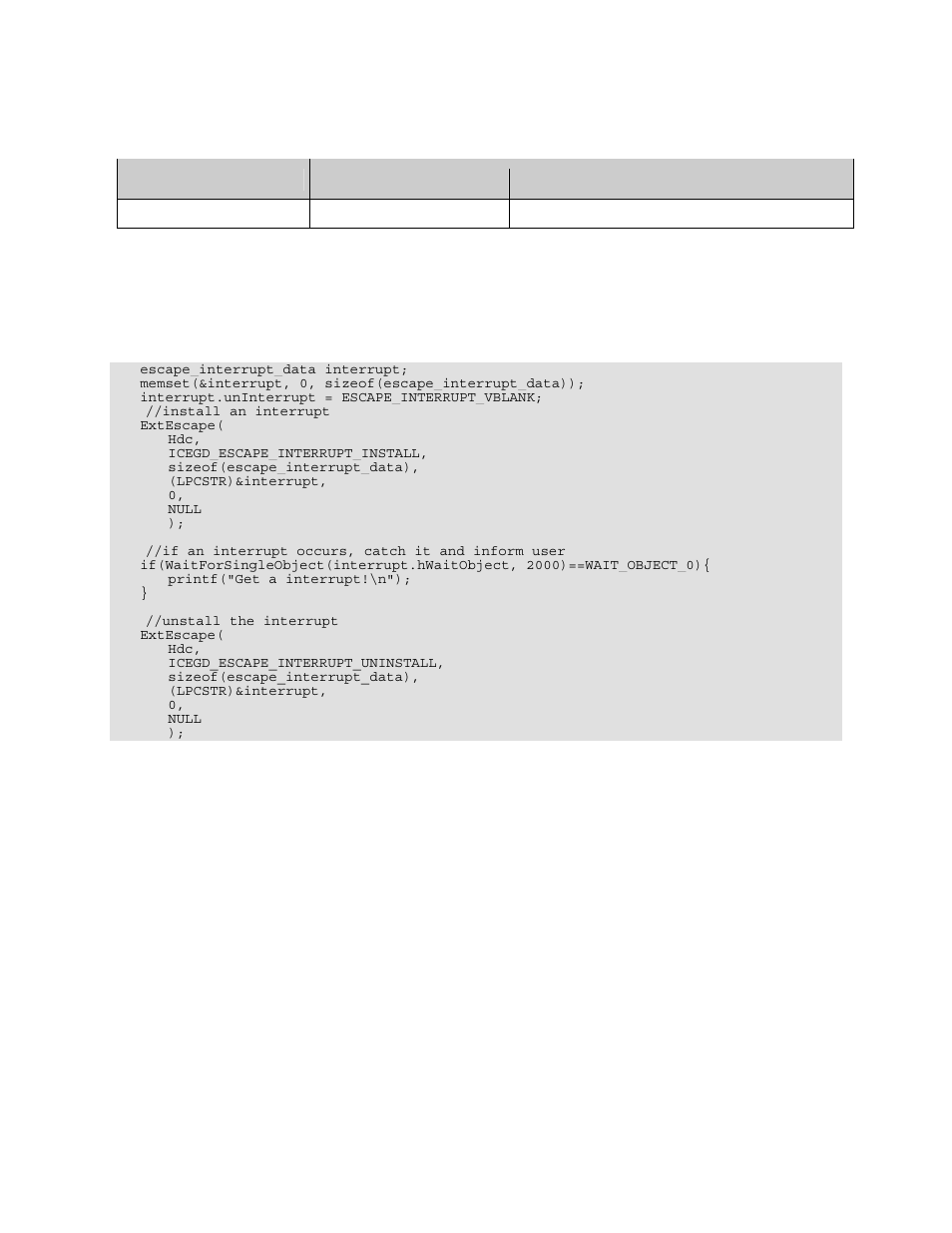 Icegd_escape_interrupt_uninstall, 13 icegd_escape_interrupt_uninstall | Intel 82854 GMCH User Manual | Page 43 / 53