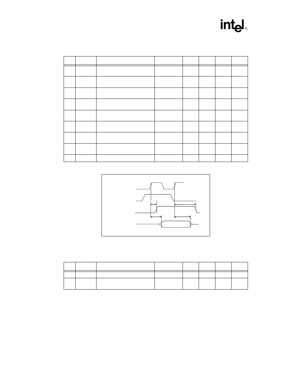 4 transmit packet timing parameters, Figure 19. transmit frame timing parameters, 5 squelch test timing parameters | Transmit packet timing parameters, Squelch test timing parameters | Intel 82555 User Manual | Page 52 / 58