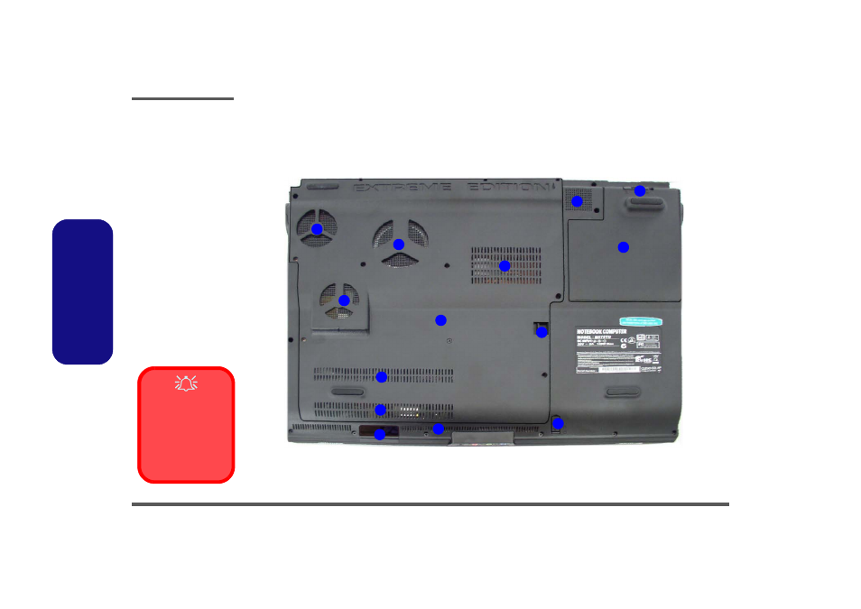 External locator - bottom view, External locator - bottom view -8 | Intel M570TU User Manual | Page 22 / 100