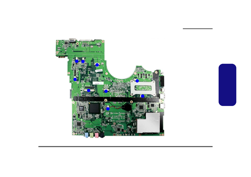 Mainboard overview - top (connectors), Mainboard overview - top (connectors) -11 | Intel M570TU User Manual | Page 25 / 100