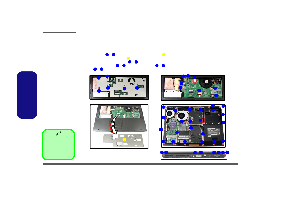 Removing the modem, Removing the modem -20, Disassembly | Intel M570TU User Manual | Page 46 / 100