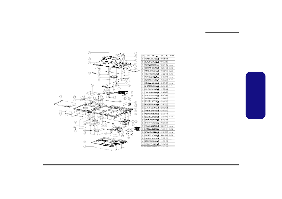 Bottom, Figure a - 3 bottom, 凱碩 無鉛 無鉛 | A.part lists, Part lists bottom a - 5, Figure a - 3 | Intel M570TU User Manual | Page 53 / 100