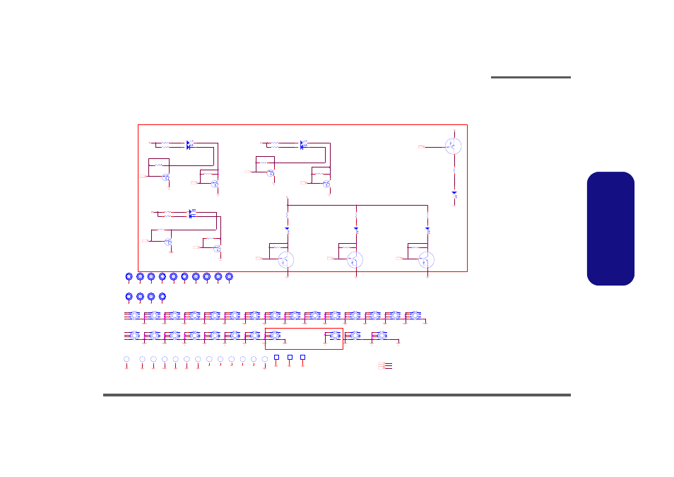 Sheet 24 of 42 led, Schematic diagrams led b - 25 | Intel M570TU User Manual | Page 81 / 100