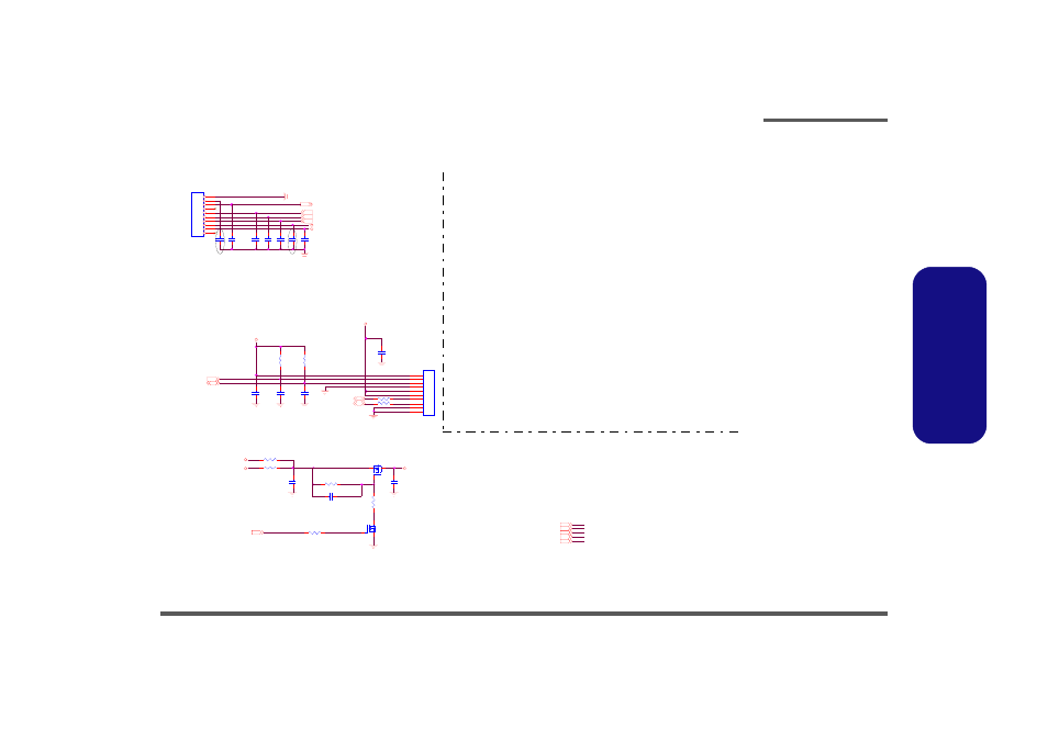 Board to board con, Sheet 38 of 42 board to board con, Schematic diagrams board to board con b - 39 | Click(m/b side), Hot key (m/b side) | Intel M570TU User Manual | Page 95 / 100