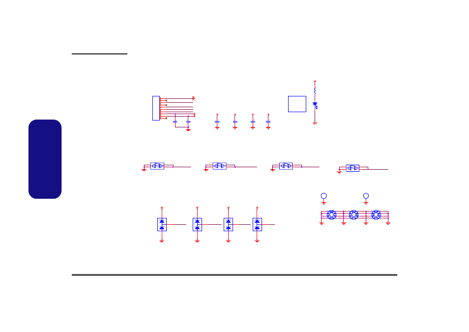 Button board, Sheet 39 of 42 button board, B.schematic diagrams | Schematic diagrams b - 40 button board | Intel M570TU User Manual | Page 96 / 100