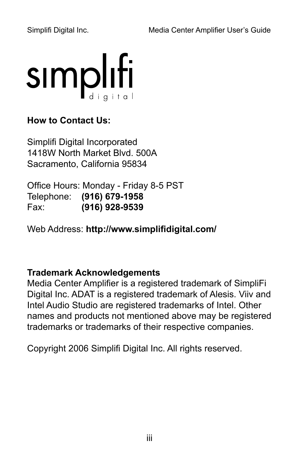 Intel Simplifi 7075A User Manual | Page 3 / 32