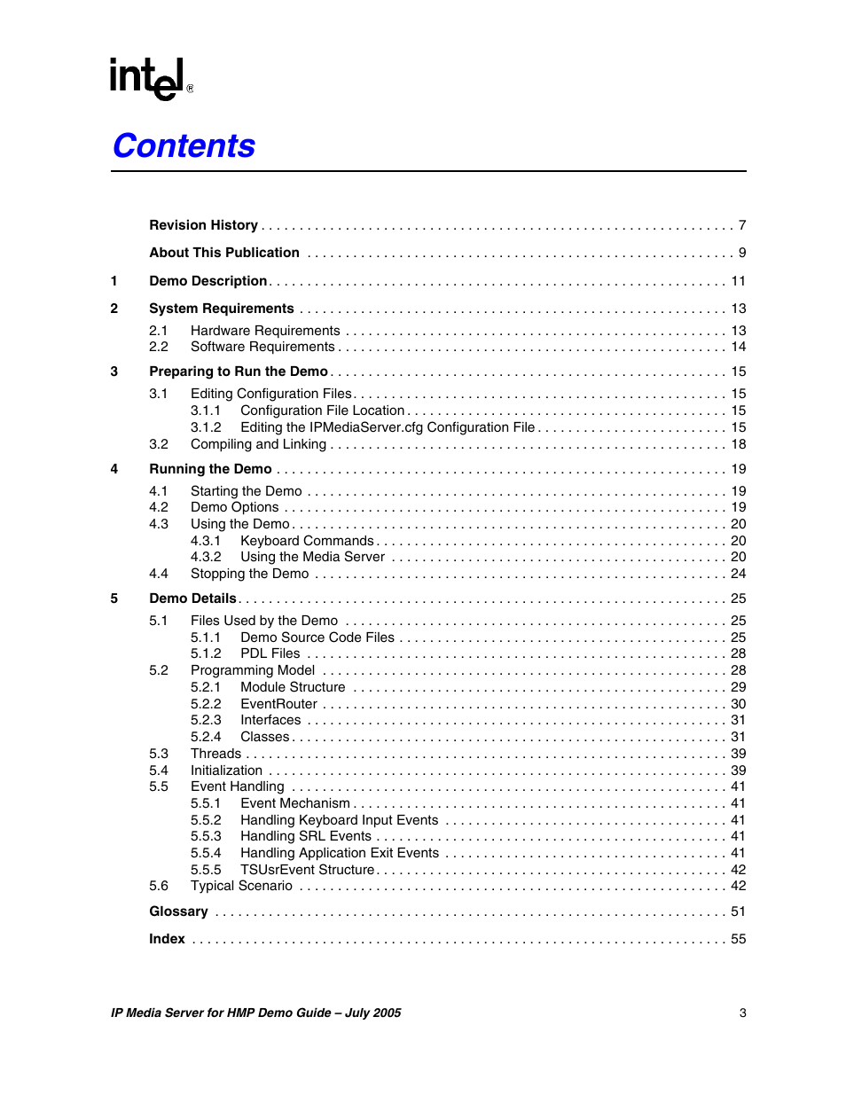 Intel IP Media Server User Manual | Page 3 / 56