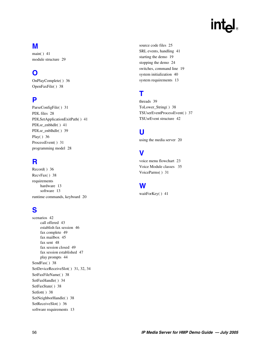 Intel IP Media Server User Manual | Page 56 / 56