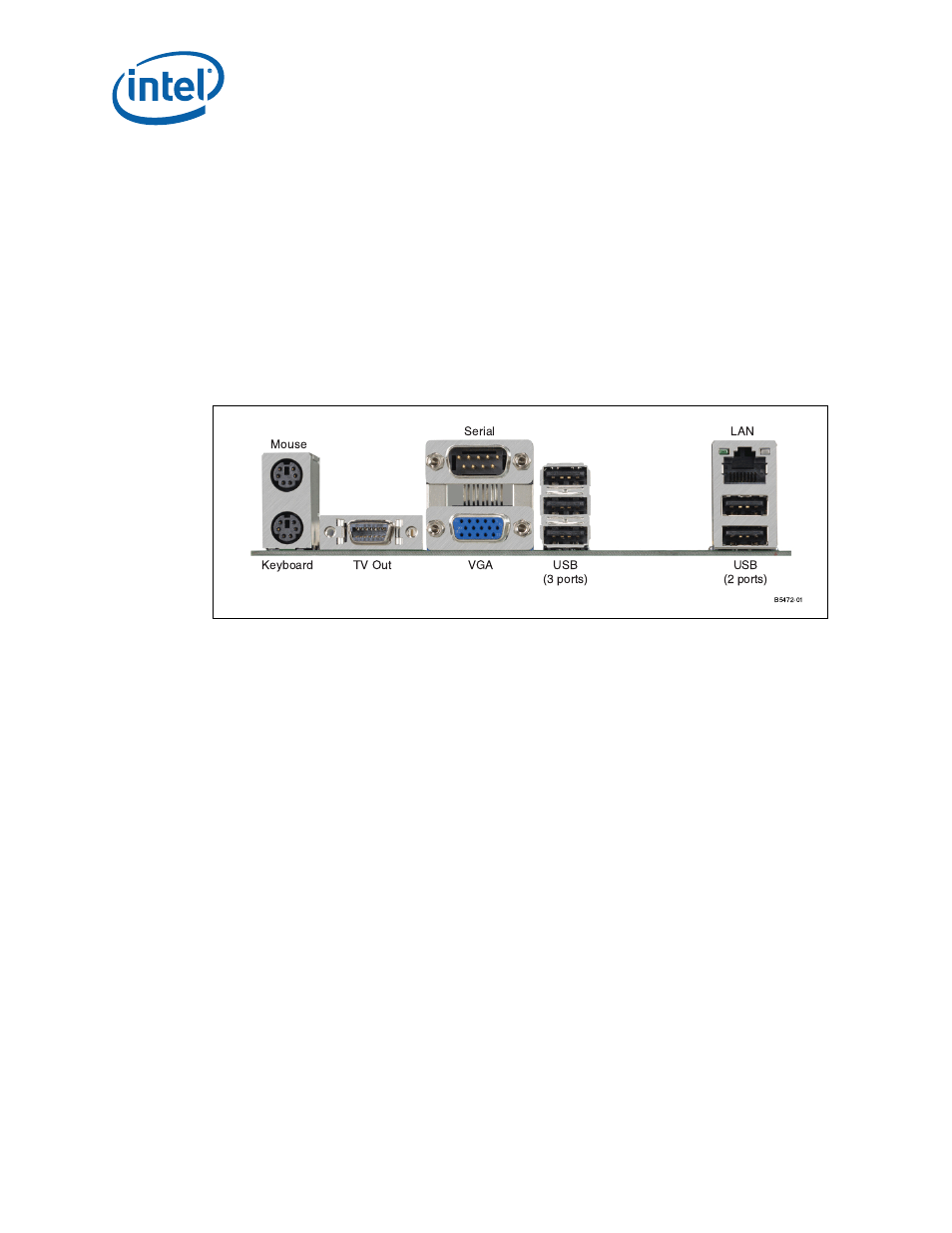 2 back panel connectors, Back panel connectors, Back panel connector locations | Yboard (see, Figure 3 | Intel 317443-001US User Manual | Page 38 / 57