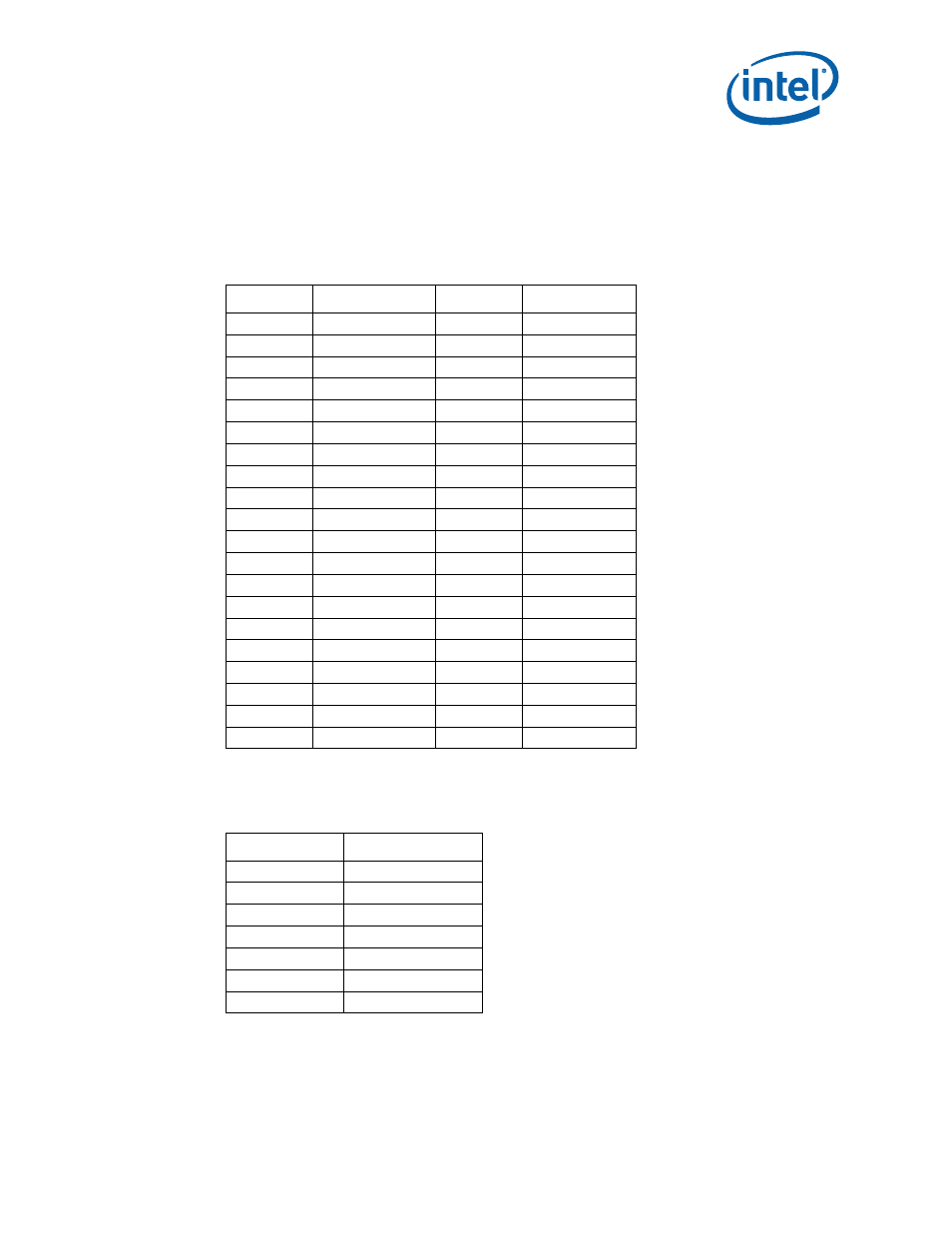 Ide connector, Sata pinout, Table 15 | Table 16, 5 ide connector, 6 sata pinout, Table 15. ide connector (j7j1) | Intel 317443-001US User Manual | Page 51 / 57