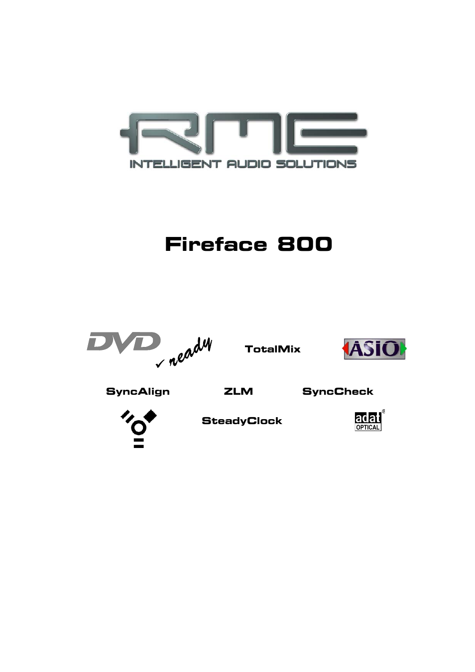 Intel Fireface 800 User Manual | 95 pages