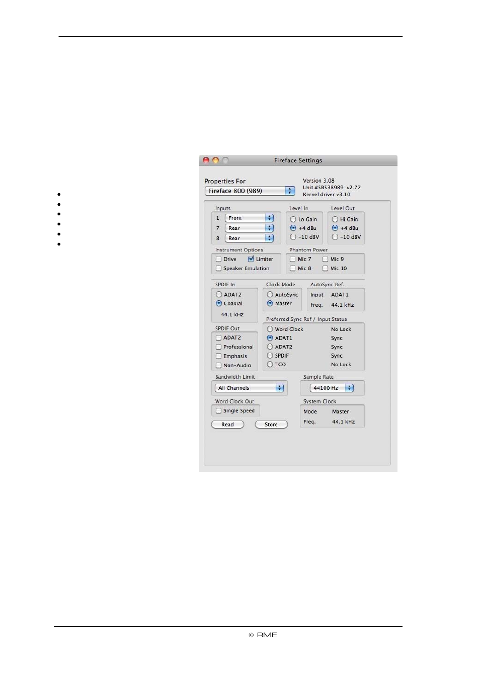 Intel Fireface 800 User Manual | Page 36 / 95
