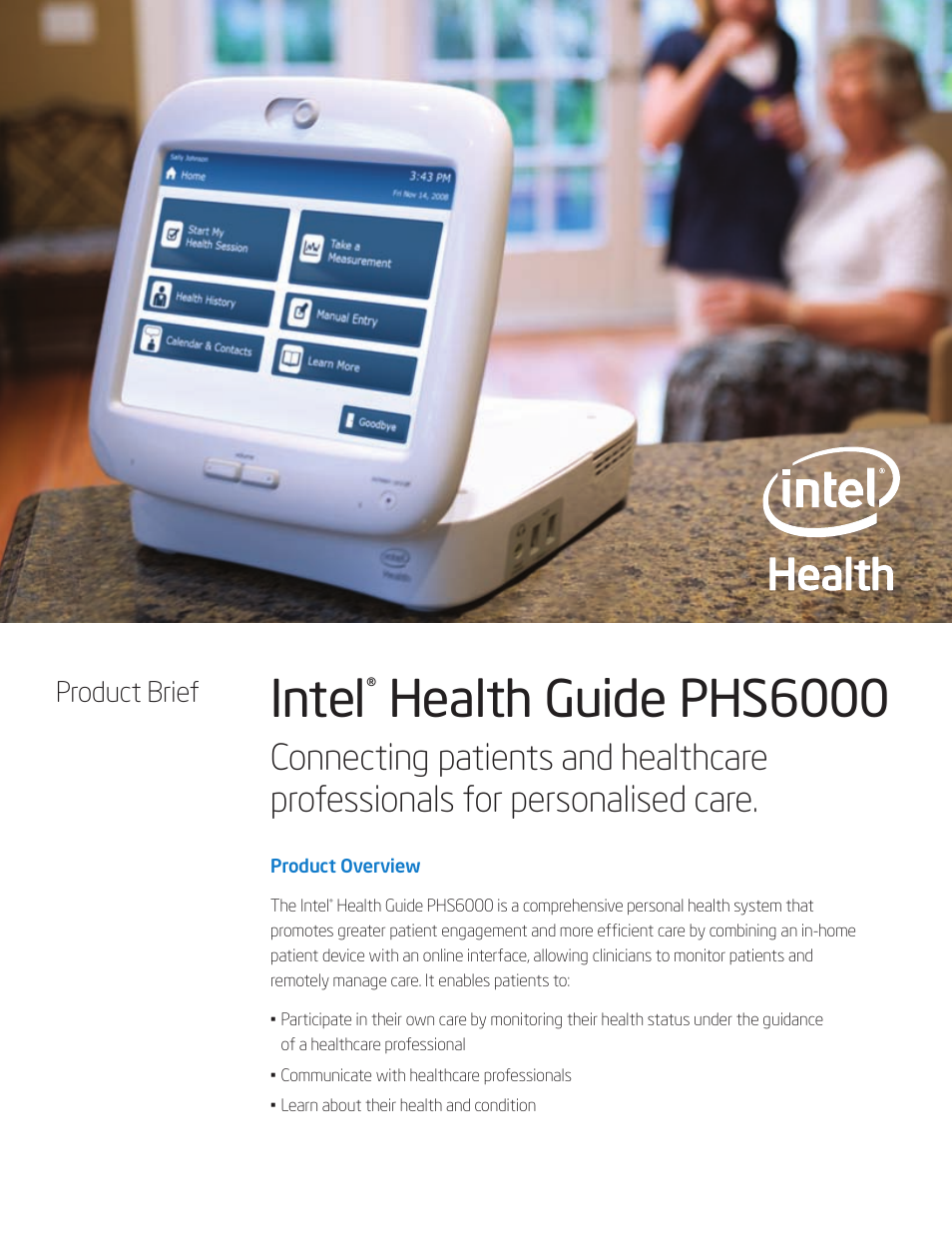 Intel PHS6000 User Manual | 4 pages