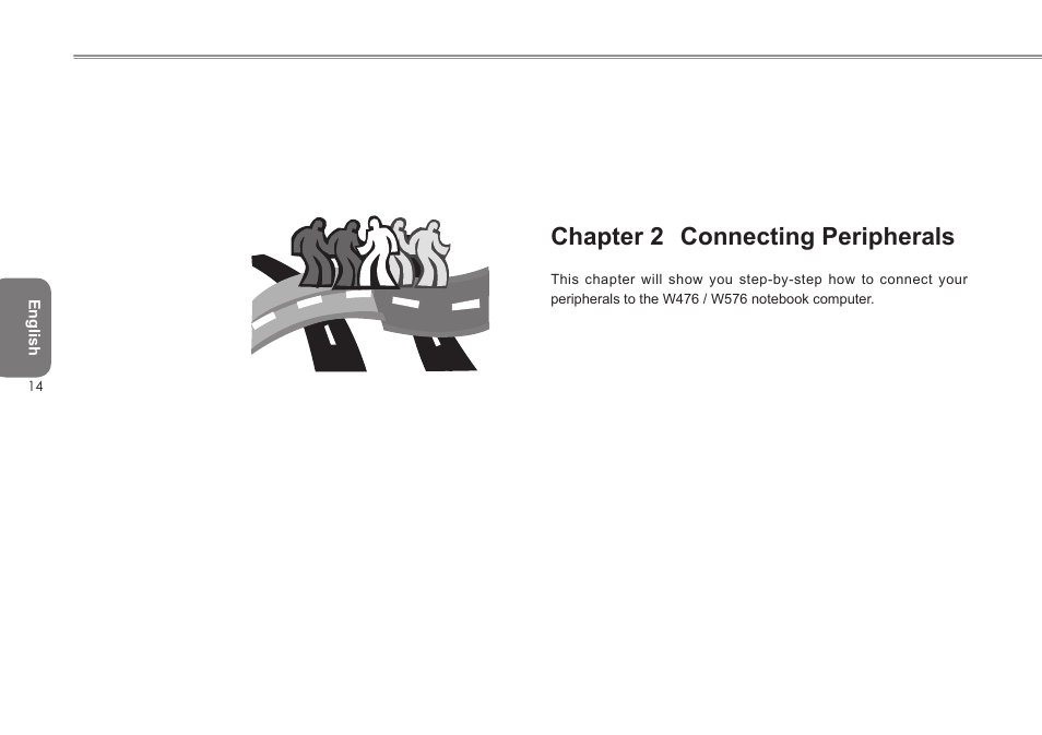 Chapter 2 connecting peripherals | Intel W476 User Manual | Page 21 / 36