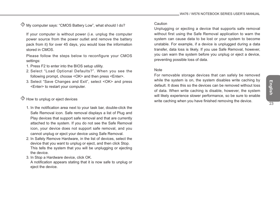 Intel W476 User Manual | Page 30 / 36