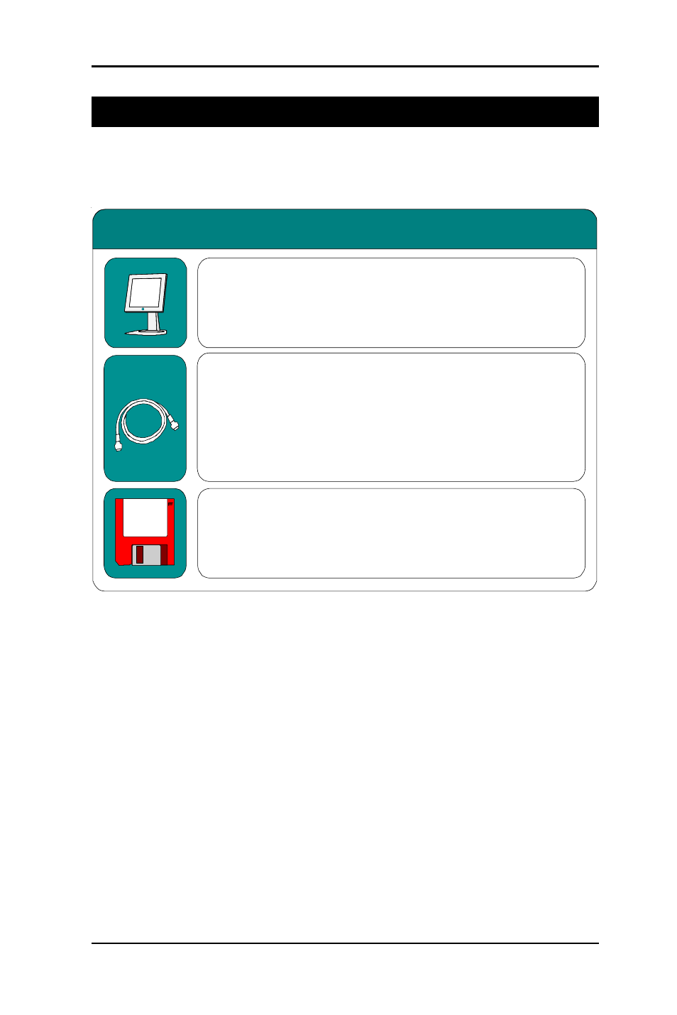 Packing list, Getting started | Intel P0715 User Manual | Page 4 / 19