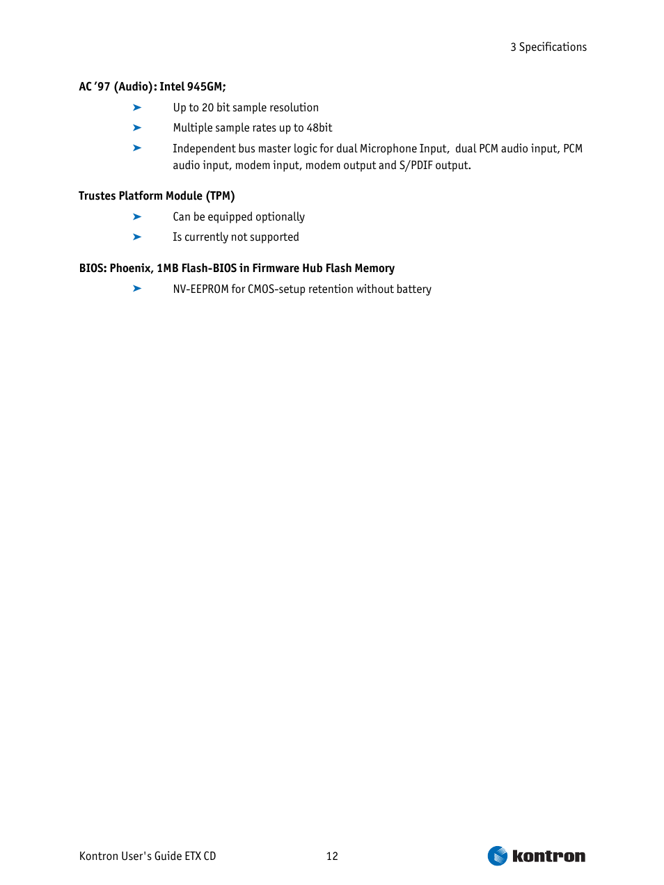 Intel ETX CD User Manual | Page 12 / 91