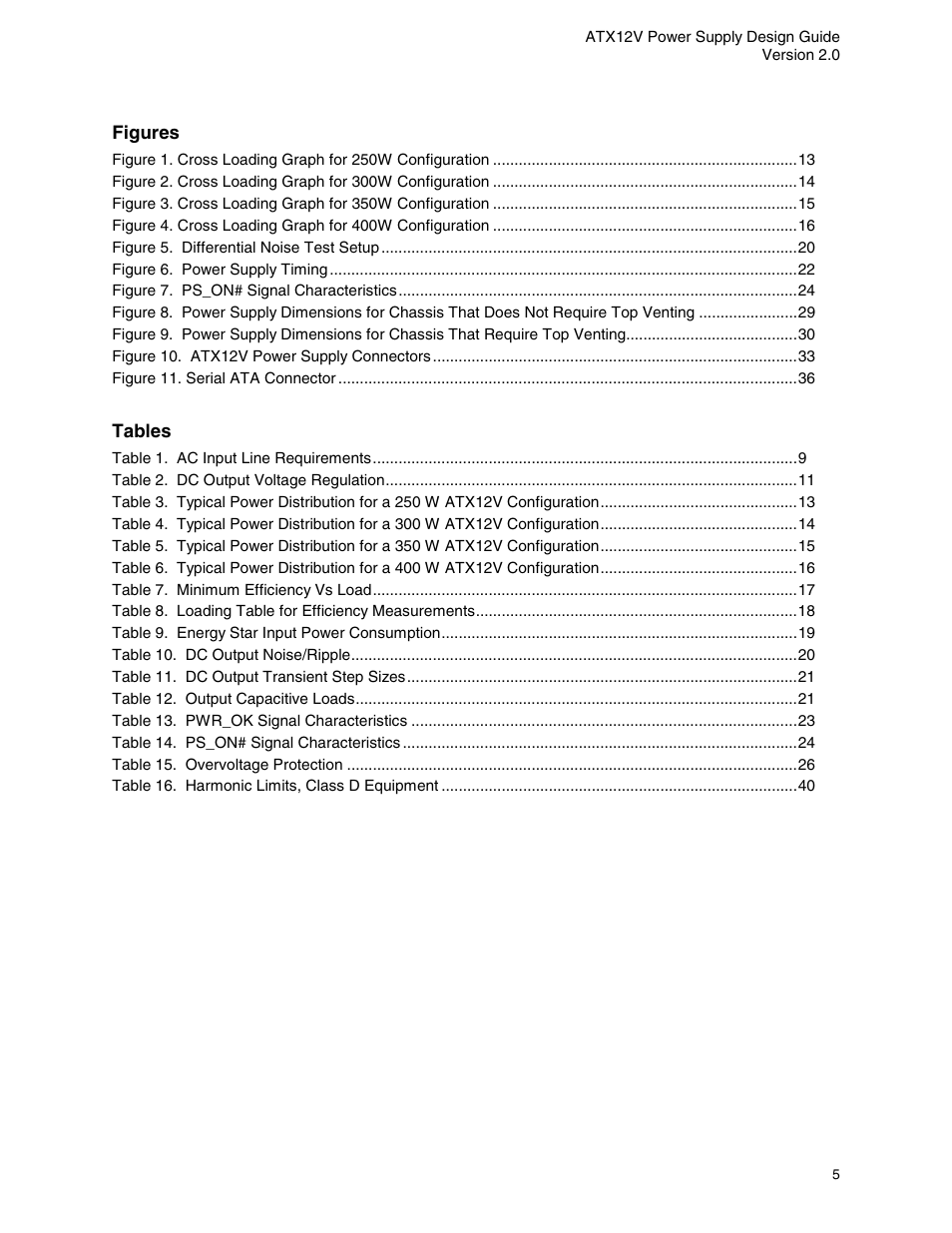 Intel ATX12V User Manual | Page 5 / 43