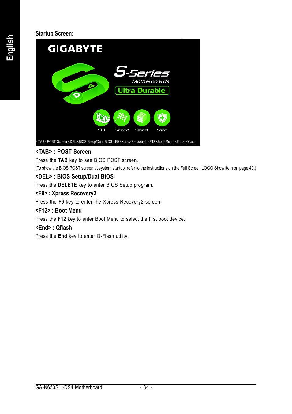 English | Intel GA-N650SLI-DS4 User Manual | Page 34 / 88