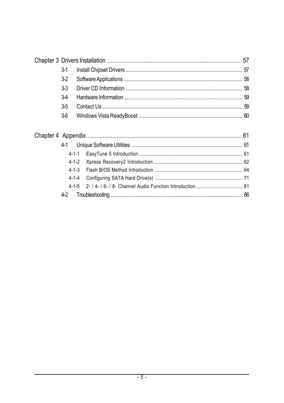 Intel GA-N650SLI-DS4 User Manual | Page 5 / 88