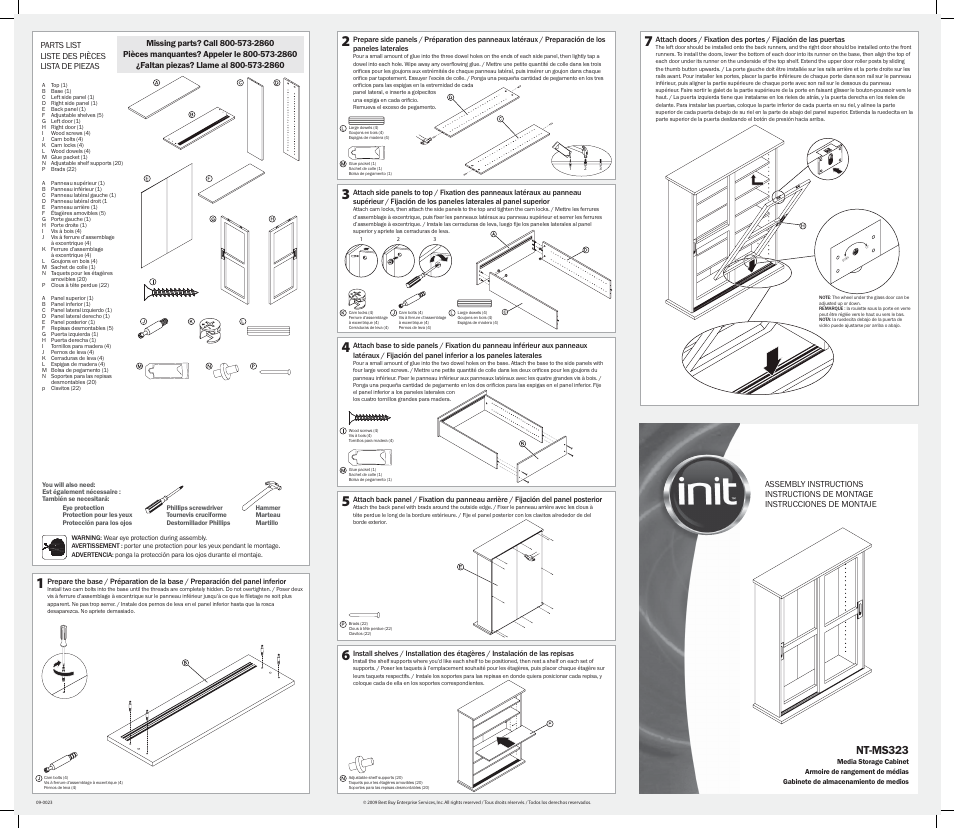 Init NT-MS323 User Manual | 1 page